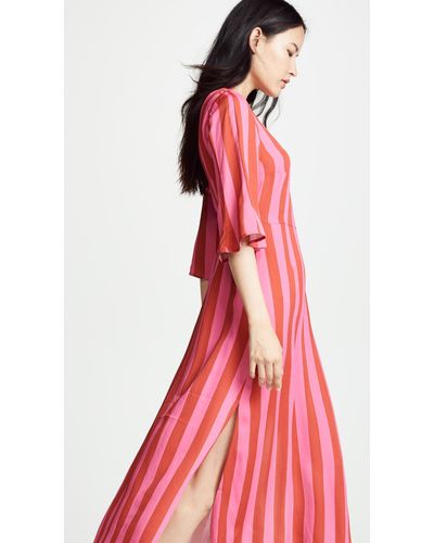 Stine Goya Synthetic Kirsten Dress in Stripes Raspberry (Pink) - Lyst