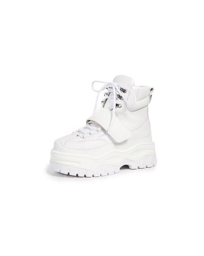 jeffrey campbell white high top platform sneakers