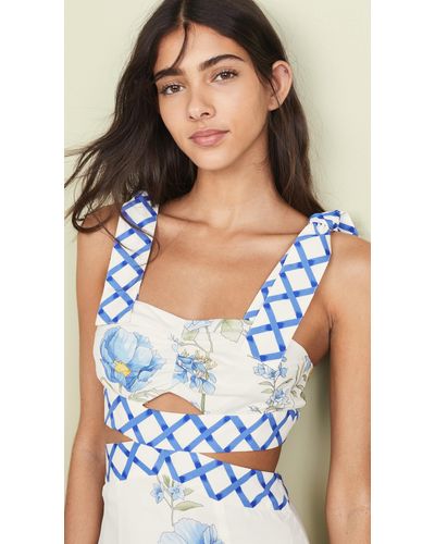 alice mccall flower girl midi strap dress