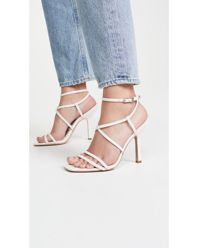 Sam Edelman Leather Leeanne Sandals in White | Lyst