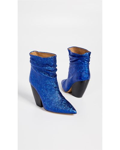 electric blue booties