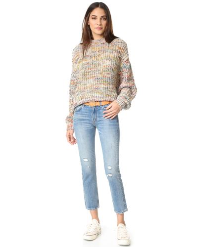 Levi's Denim 505 C Cropped Slim Straight Jeans in Blue | Lyst