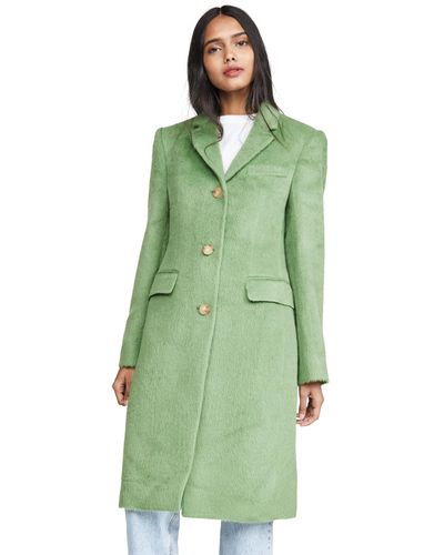 acne studios green coat