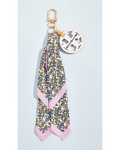 tory burch scarf keychain
