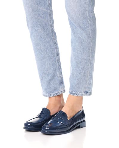 HUNTER Synthetic Original Penny Loafers in Navy (Blue) | Lyst