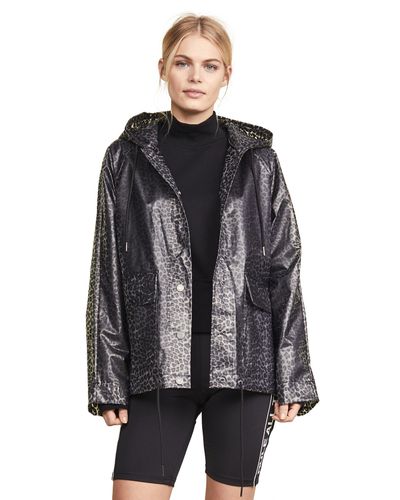 black clear raincoat