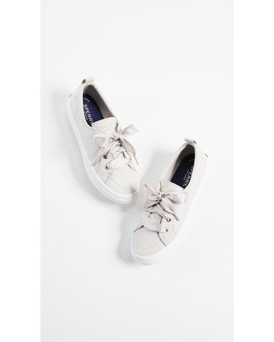 SPERRY Womens Crest Vibe Satin Lace Sneaker