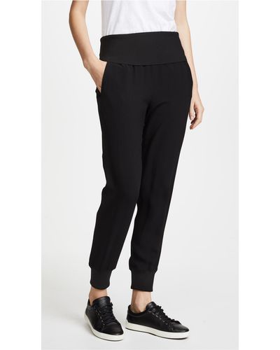 Theory Synthetic Rib Joggers in Black - Lyst