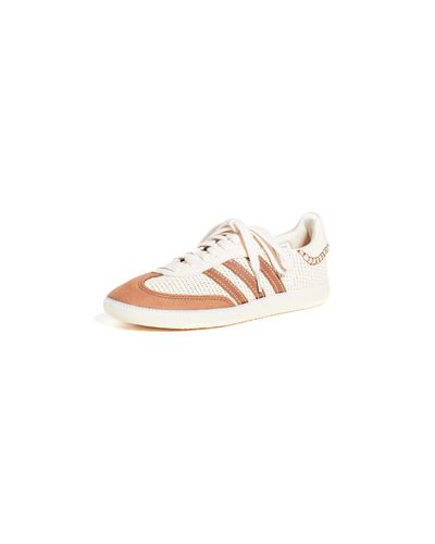 adidas X Wales Bonner Samba Sneakers in Cream White/Brown/Cream White (White) - Lyst