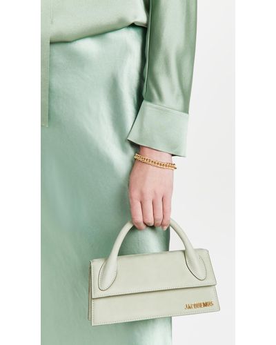 Jacquemus Leather Le Chiquito Long Bag in Green | Lyst