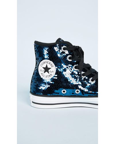 sequin converse hi tops