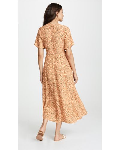 faithfull leila wrap dress