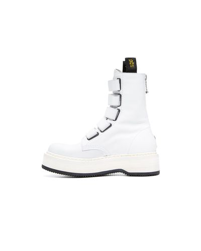 white velcro boots