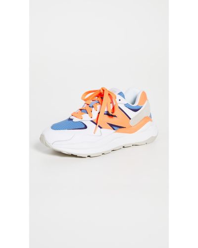 New Balance Leather 5740 Sneakers in White - Lyst