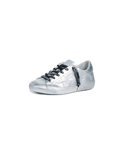 Golden Goose Leather Limited Edition Superstar Sneakers in Silver  (Metallic) | Lyst