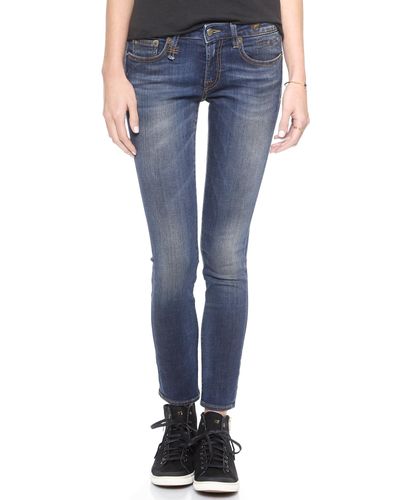 R13 Kate Skinny Jeans in Vintage Indigo (Blue) | Lyst
