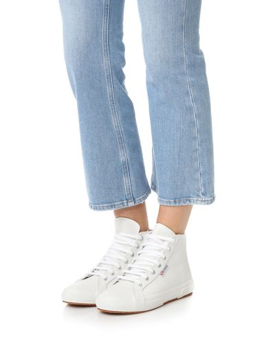 superga leather high tops