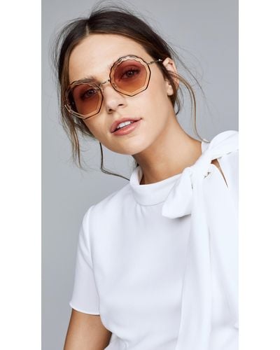 Women scalloped sunglasses Clearance