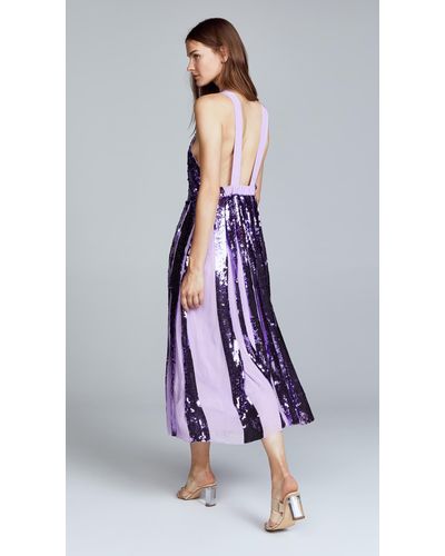 Tibi Silk Sequin Overall Dress in ...