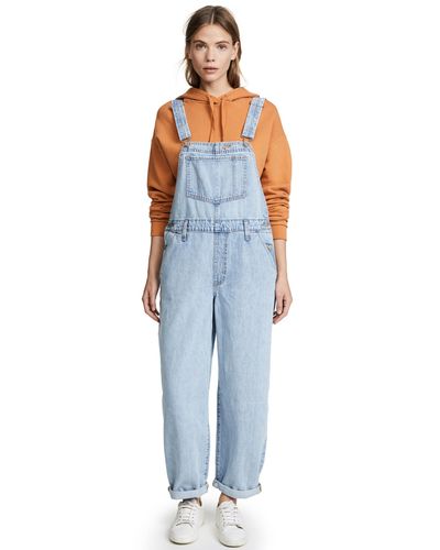 levi's baggy denim overalls