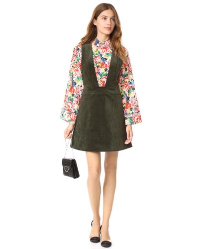 needle and thread embroidered dress