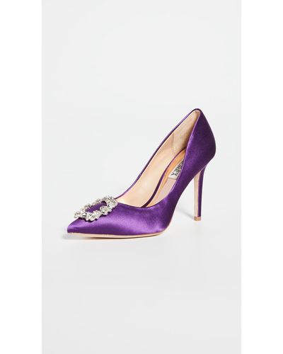purple pump heels
