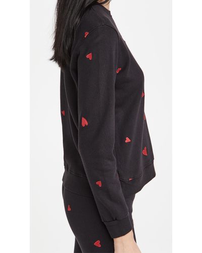 monrow heart sweatshirt