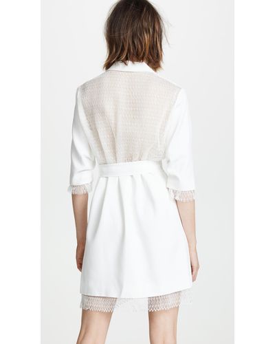 Rime Arodaky Lace Jax Tuxedo Dress in White - Lyst