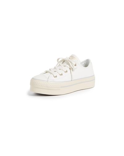 converse platform ox white