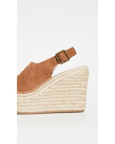Soludos Leather Sevilla Platform Wedge Espadrilles - Lyst
