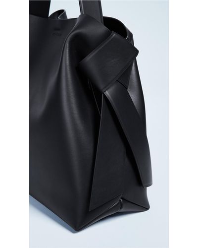 Acne Studios Musubi Leather Maxi Bag in Black - Lyst