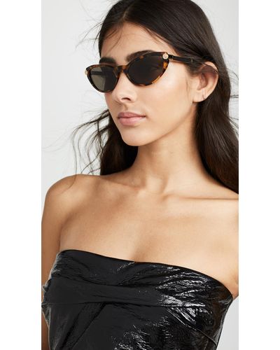 Versace Narrow Cateye Sunglasses - Lyst