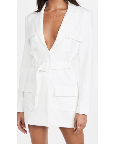 lioness steinway mini dress white