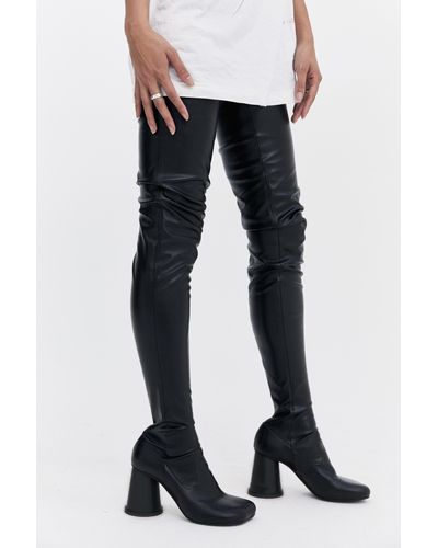 maison margiela thigh high boots