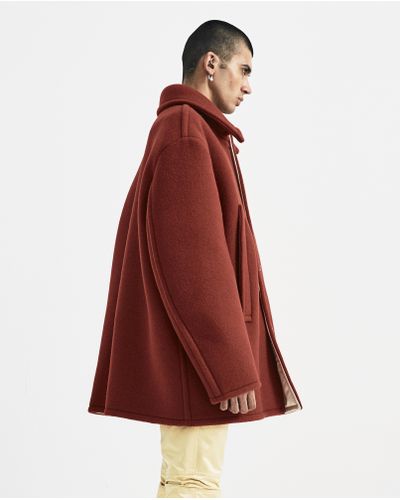 raf simons caban coat