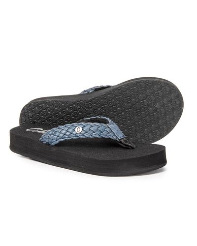 cobian braided bounce flip flops