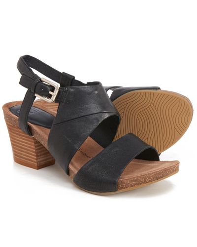 SÃ¶fft Leather Melina Sandals in Black - Lyst