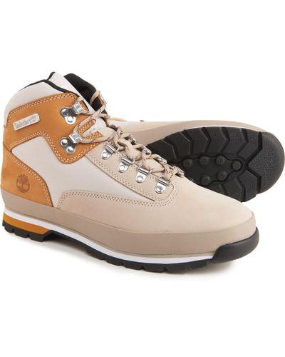 Timberland Leather Euro Hiker Hiking Boots in Light Beige Nubuck (Natural) - Lyst