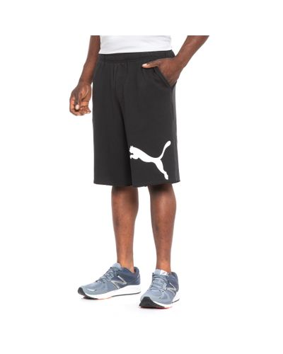 puma logo shorts