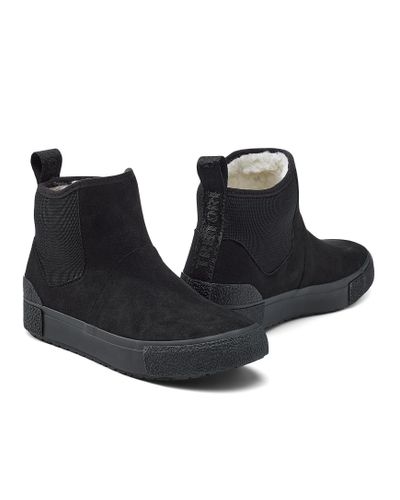 Tretorn Suede Alux Hybrid Winter Boots Women in Black | Lyst
