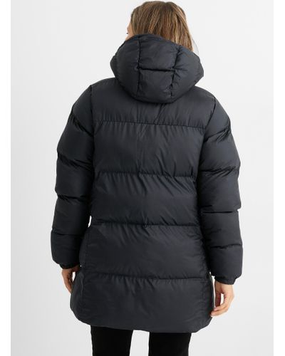 Columbia Synthetic Puffect 3/4 Lightweight Puffer Jacket in Black - Lyst