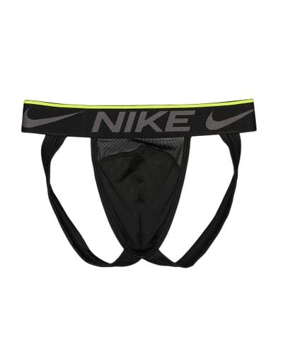Nike Synthetic Breathe Jockstrap 2 in Black for Men - Lyst