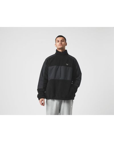 fred perry borg full zip fleece jacket