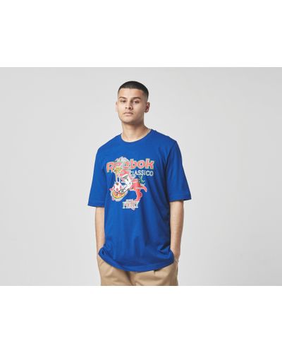 Reebok Classics Italy Souvenir T-Shirt in Blau für Herren | Lyst DE