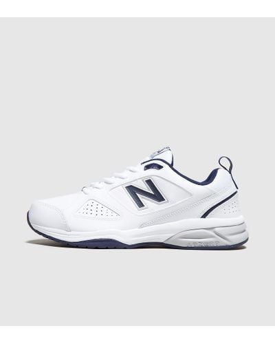 624, Chaussures de Fitness Homme, Blanc (White/Navy Wn4) Cuir New ...