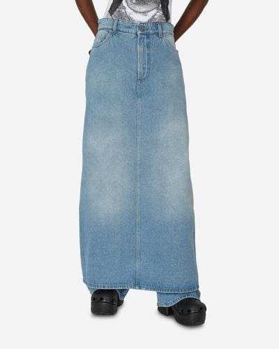 Jean Paul Gaultier Denim Pant Skirt Light - Blue