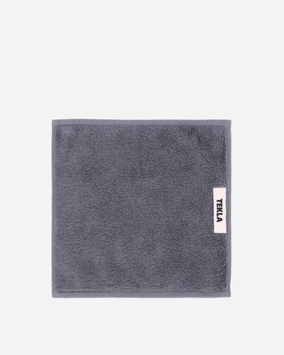 Tekla Solid Washcloth Charcoal - Grey