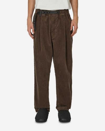 and wander Corduroy Trousers Brown