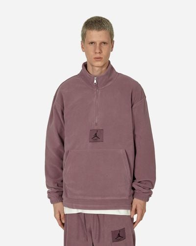 Nike Essentials Winterized Fleece Half-zip Sweatshirt Sky J Mauve - Purple