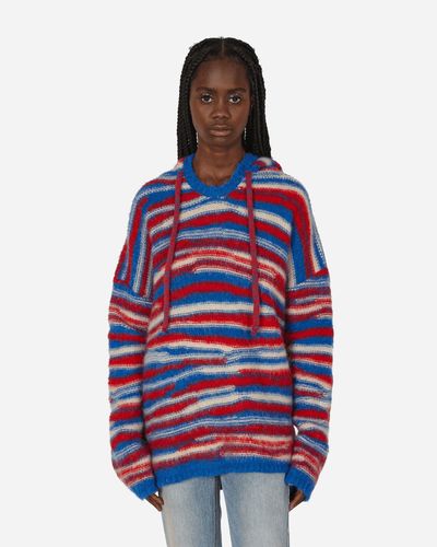 ERL Oversized Hooded Sweater - Red